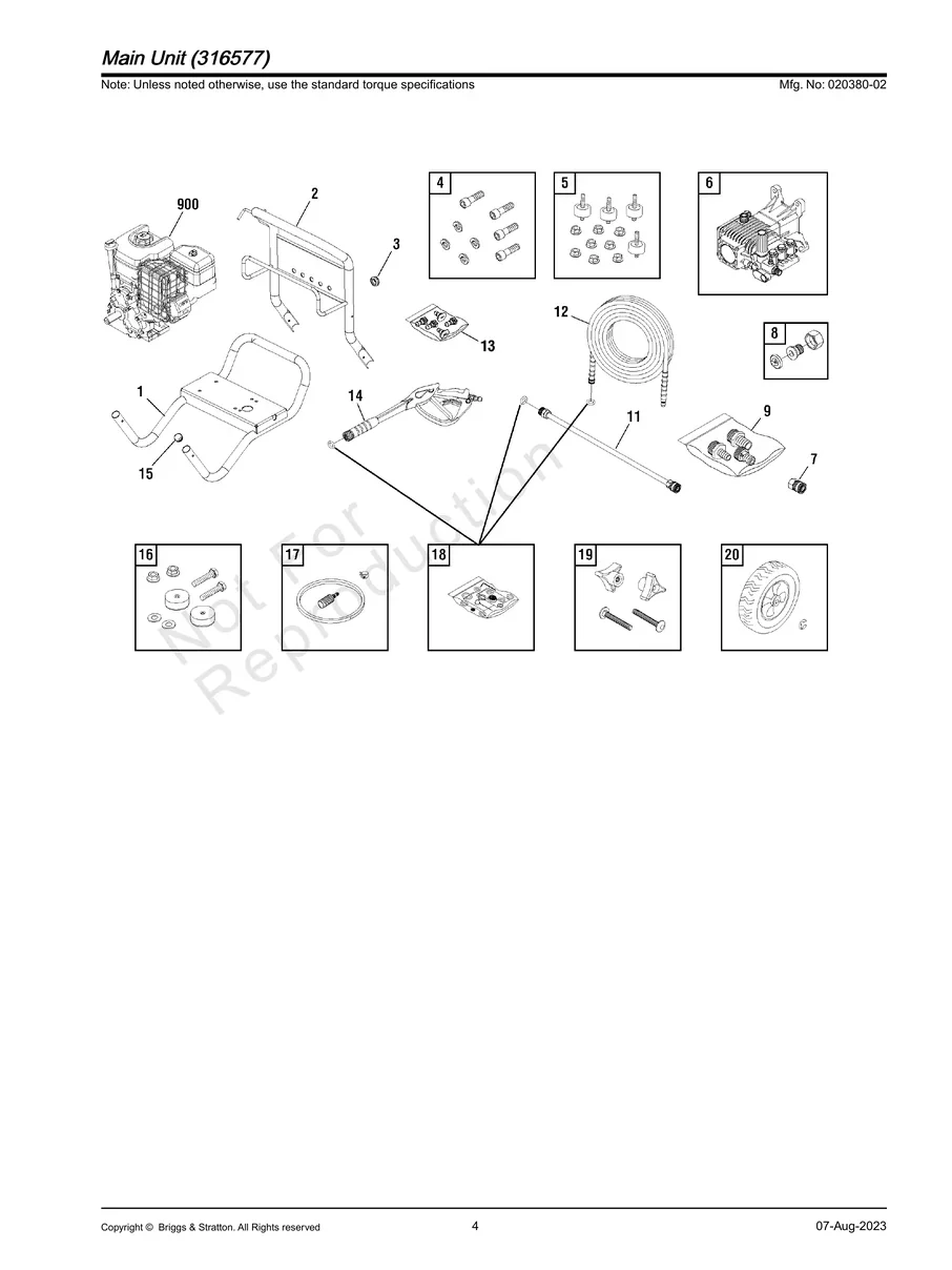 BRIGGS AND STRATTON, 020380-02, IPL.4